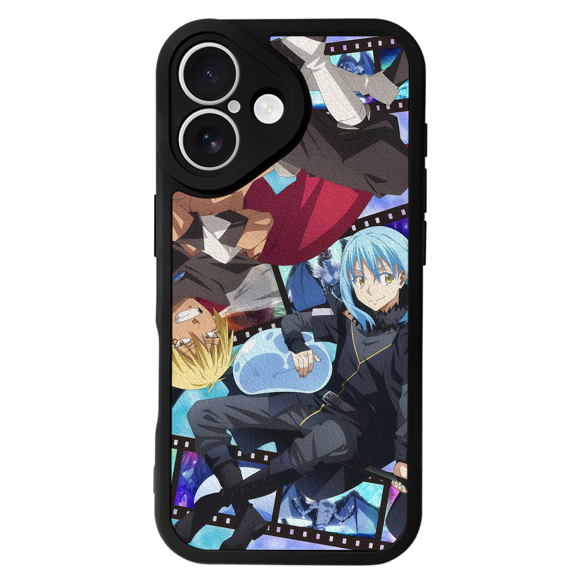 （画像用） 転スラ Regarding Reincarnated to Slime 【iPhone 16シリーズ対応】シリコンスマホケース（レザー調） 材質：シリコン